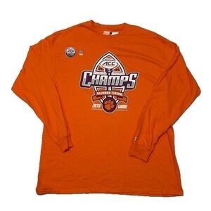 NCAA Clemson Tigers 2024 ACC Champions Long Sleeve Pullover Shirt NWT - Size XL